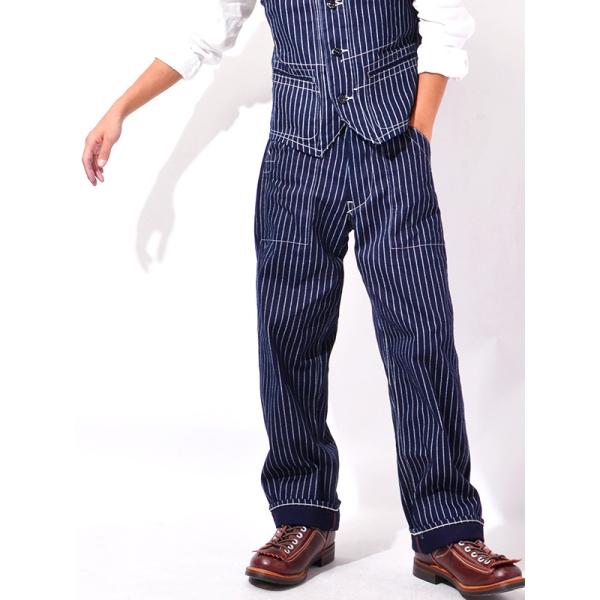 SUGARCANE シュガーケーン ウォバッシュストライプワークベスト ネイビー rodeobros_sc40786a