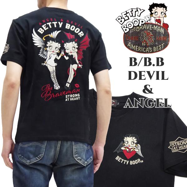 BETTY BOOP ベティ・ブープ ブレイブマン 半袖Tシャツ デビル
