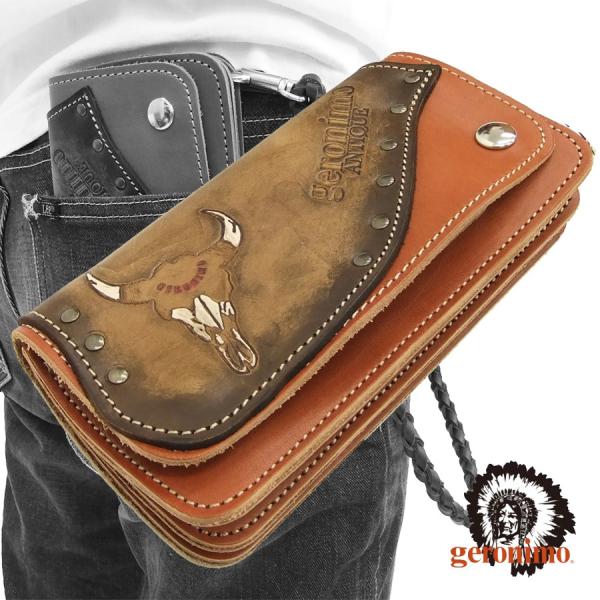 geronimo（ジェロニモ） レザーウォレット 牛革 長財布 ウォレット