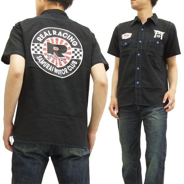 サムライ自動車倶楽部 ワークシャツ リアルレーシング コラボ半袖  