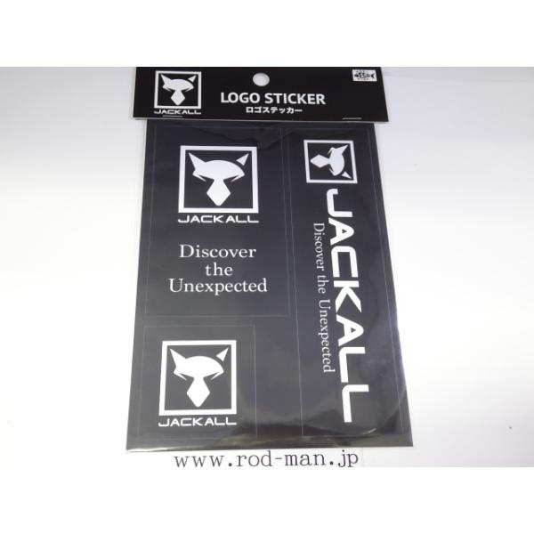 Jackall　ジャッカル　ステッカー JACKALL（ジャッカル） ジャッカル☆ロゴステッカー☆#ブラック