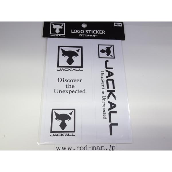 JACKALL（ジャッカル） ジャッカル☆ロゴステッカー☆#ホワイト