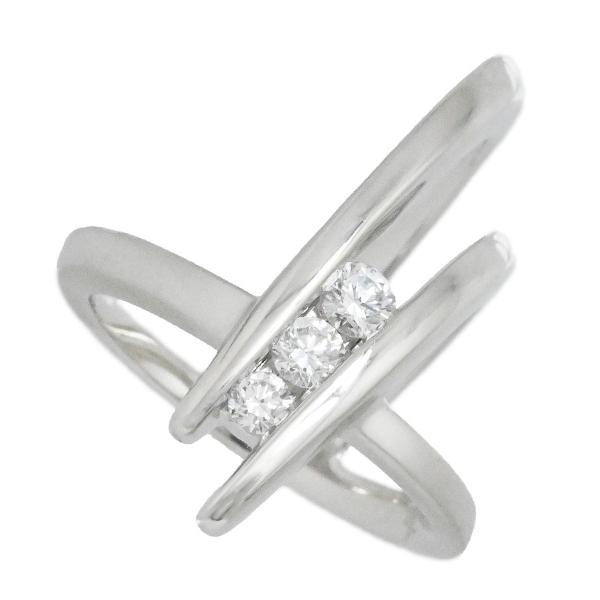 カラッチ Pt900 プラチナ KARATI ダイヤ0.26ct ピンキーリング サイズ