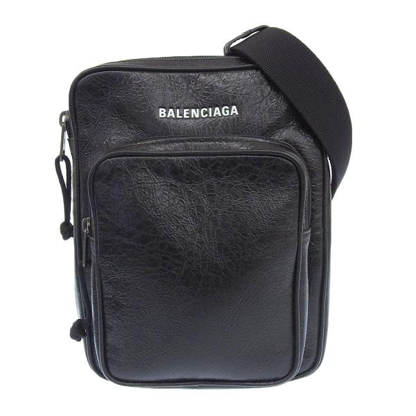 BALENCIAGA（バレンシアガ） ショルダーバッグ 型押しレザー ブラック