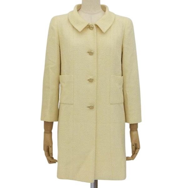 美品✨ルネ コットンツイード Aライン ロングコート デザインボタン付き36 rodoyamaka_4613