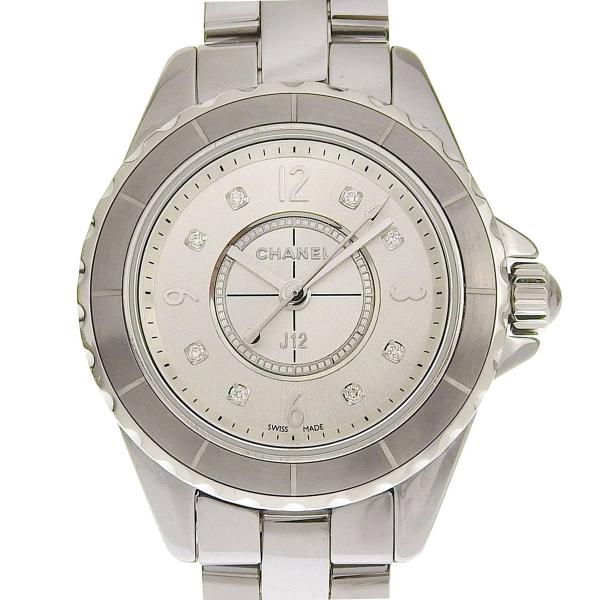 シャネル CHANEL J12 ダイヤモンド 8P 腕時計 クォーツ クロマティック