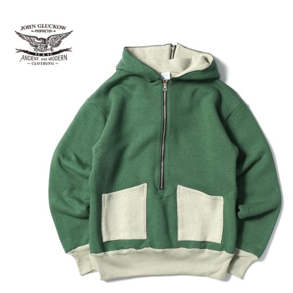 WAREHOUSE JOHN GLUCKOW ジョングラッコー スウェット パーカー