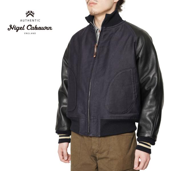 ナイジェルケーボン(Nigel Cabourn) ダウンジャケットフード有　黒M ナイジェルケーボン(Nigel Cabourn) ダウンジャケットフード有