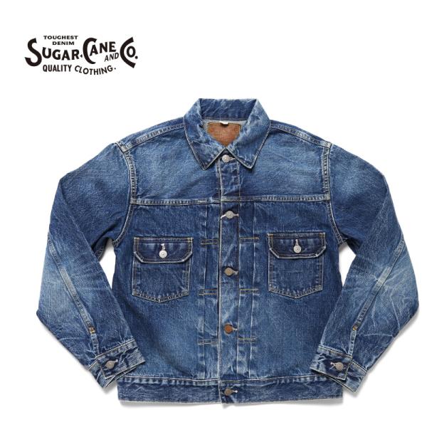 ジャケット・アウター SUGAR CANE 14oz.FIBER DENIM STAR JACKET No,SC11901H シュガーケーン SUGAR CANE 14oz.FIBER DENIM LONE