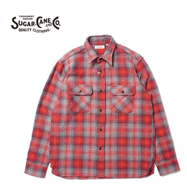 シュガーケーン SUGAR CANE 長袖 ワークシャツ ヘリンボーンツイルチェック FICTION ROMANCE HERRINGBONE TWILL CHECK WORK SHIRT SC29584 【2025年秋冬新作】 SUGAR CANE シュガーケーン 長袖 シャツ 