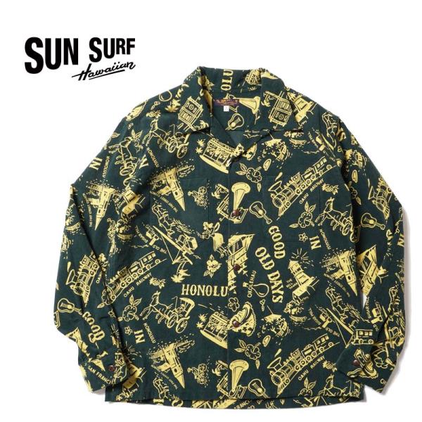 専用　サンサーフ 長袖レーヨンアロハシャツ GOOD OLD DAYS Sサイズ SUNSURF アロハシャツ 