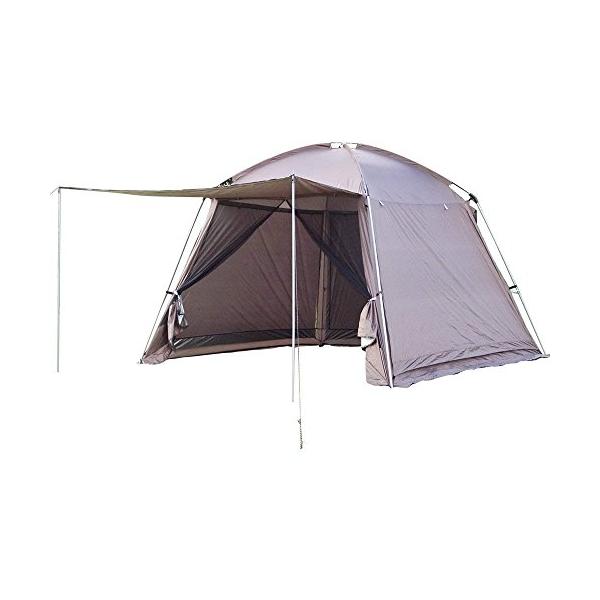 Fkstyle スクリーンテント蚊帳テント 3m×3m メッシュシート UVカット加工 スクリーン一体型 キャンプ用品 防虫 通気性 収納袋付(ブラウ  :s-4589858201570-20221215:ロイヤルアース 通販 
