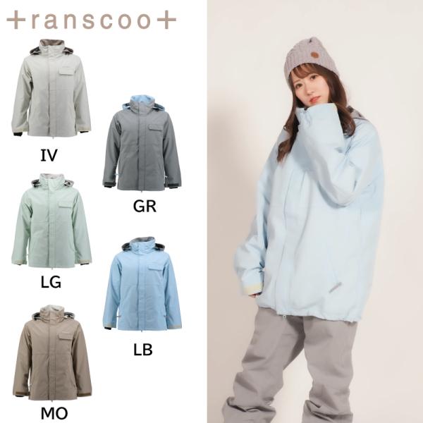 スノボウェア トランスクート TRJ1003 ホワイト トランスクート レディースジャケット スノーボード レディース