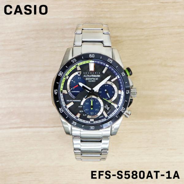 CASIO カシオ EDIFICE エディフィス アルファタウリ 限定モデル メンズ 男性 腕時計 ソーラー ウォッチ EFS-S580AT-1A 誕生日 プレゼント