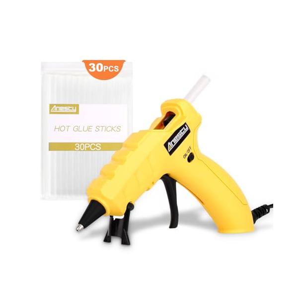 他サイト： Anesty GG-01 グルーガン 50W 90秒 急速加熱 ホビー用グルーガン 垂れない 強力 小型 超軽量 補修 粘着 DIY スティック 30本付の商品画像