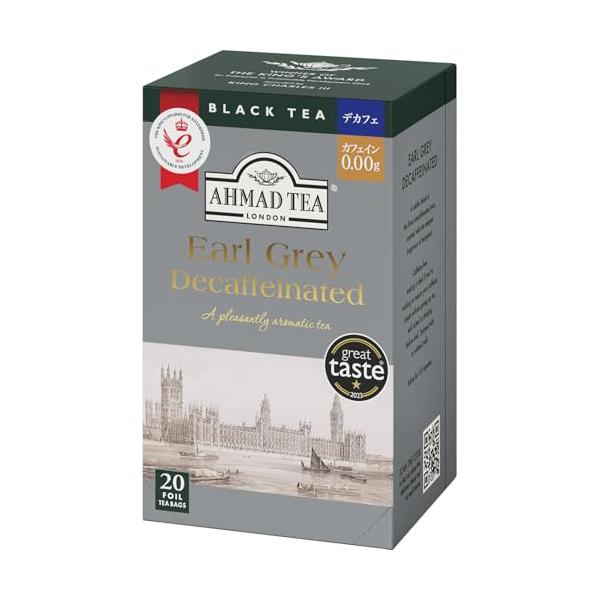 他サイト： アーマッドティー カフェインレス アールグレイ ティーバッグ 20袋 個包装 イギリス 有名ブランド 紅茶 AHMAD TEA デカフェの商品画像