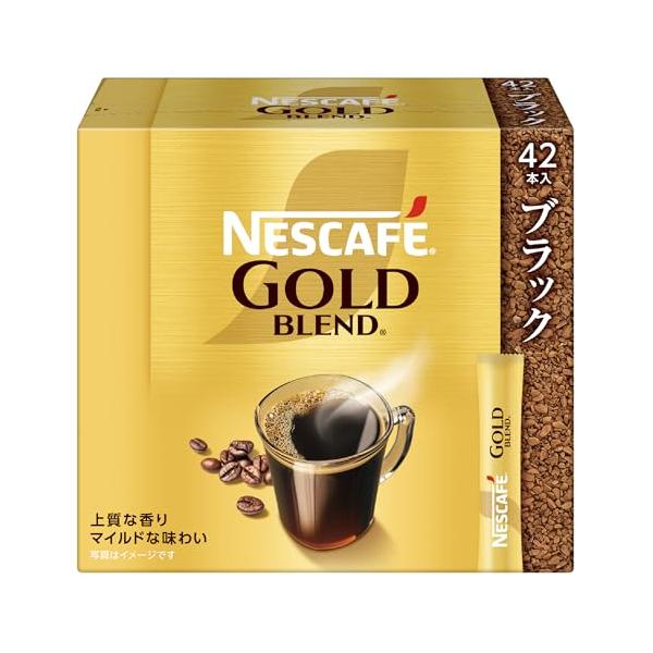 他サイト： ネスカフェ ゴールドブレンド スティック ブラック 42P,箱,レギュラー ソリュブル コーヒー,個包装の商品画像
