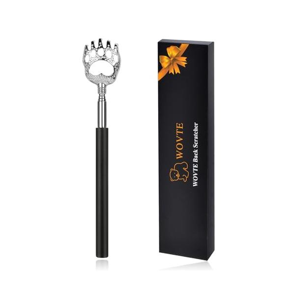 他サイト： 孫の手 まごの手 WOVTE 伸縮 携帯 伸びる孫の手 ステンレス製 かゆいところに届く 伸縮自在 伸長時約58ｃｍ (ブラック)の商品画像