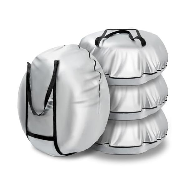 SUPTEMPO タイヤカバー 屋外 防水 420D タイヤ収納 厚手 ハンドル付き