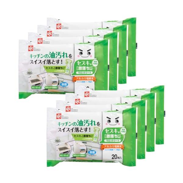 他サイト： レック セスキ の 激落ちくんシート キッチン用 20枚入 (20枚入?8個パック) アルカリ電解水 除菌の商品画像