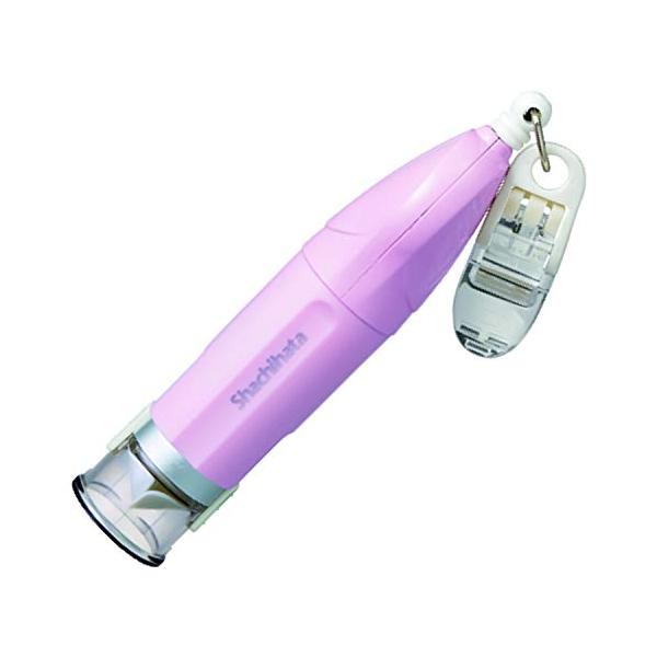 他サイト： シャチハタ キャップレス9 リール式 メールオーダー式 印面9ミリ XL-CR2/MO ペールピンクの商品画像
