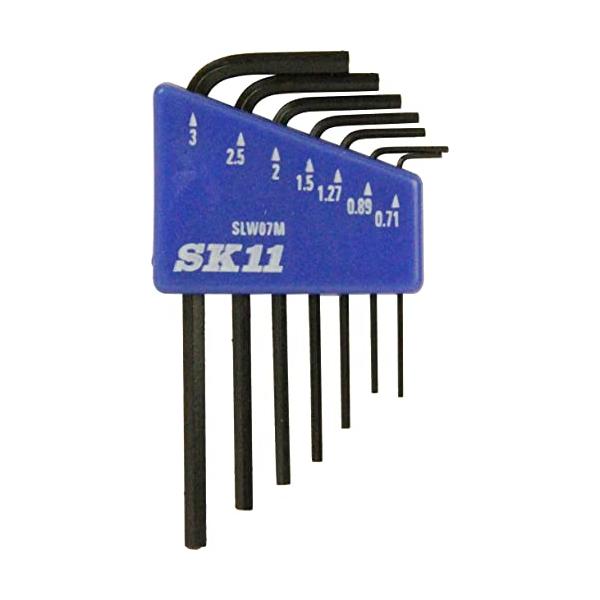 他サイト： SK11(エスケー11) マイクロ六角棒レンチセット 7本組 ミリサイズ SLW07Mの商品画像