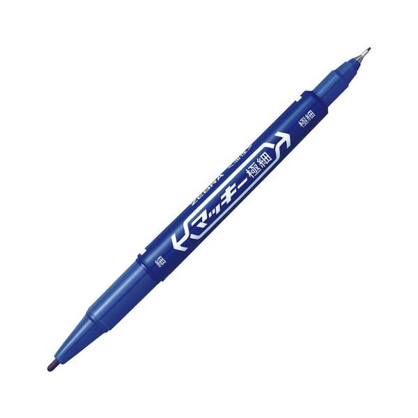 ゼブラ 油性ペン マッキー極細 青 1本入 P-MO-120-MC-BL