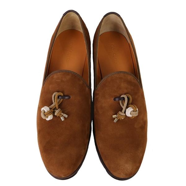 ポイント2倍 送料無料 Polpetta ブラウン 靴 ポルペッタ タイプ2 メンズシューズ 紳士靴 スエード スリッポン ブラウン メンズ シューズ イタリア 愛用 Polpetta19 Rolfロルフ 革靴 靴 革靴 履きやすい サンダル 芸能人