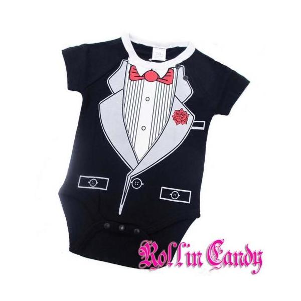 Baby タキシードだまし絵ロンパース ベビー 男の子 半袖 イラスト 結婚式 フォーマル お祝い メール便ok Buyee Buyee Japanese Proxy Service Buy From Japan Bot Online