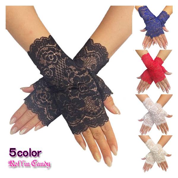 ウェディングや二次会やパーティー、カラードレスやワンピと合わせるも良し☆上品なレース生地×ショート丈で、エレガント&amp;Coolなスタイルを演出♪ストレッチも良〜〜〜くきいて指先まで綺麗に見え、Clubシーンやダンスイベント、ステージ衣...