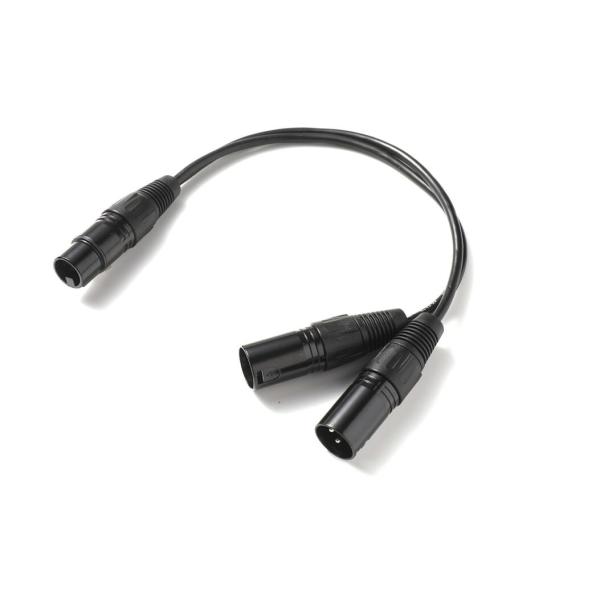 XLR 分岐ケーブル 35cm ( メス - オス×2 ) マイクケーブル