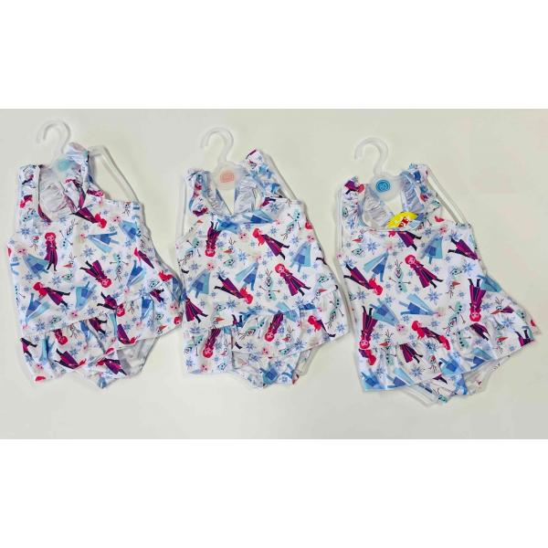 人気のアナ雪　ベビーサイズ女の子用水着です！　もちろん日本国内販売許可の正規品！お子様の弱い肌を紫外線から守るＳＰＦ50＋当社リアル店舗販売分ですが、単色のみの在庫となりました為　格安放出！在庫限りとなりますのでお求めはお早めにどうぞ！（２...