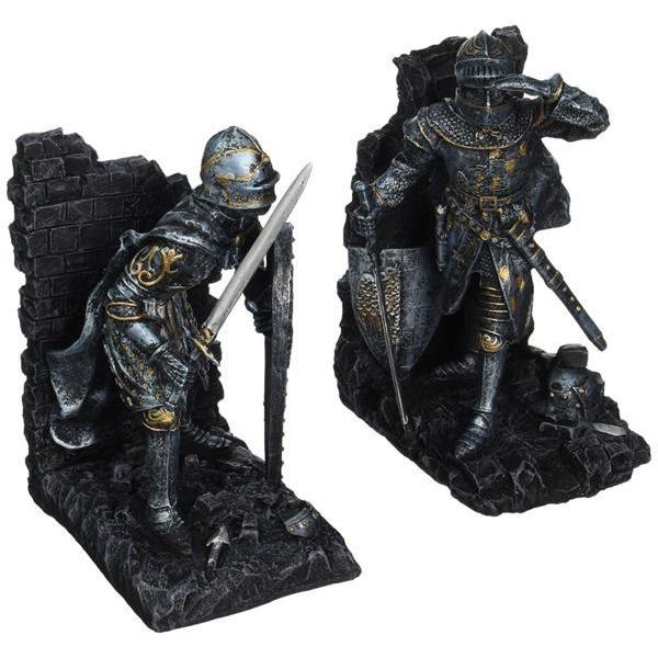 騎士ブックエンド（2つセット） アーサー王伝説 彫刻 彫像/ アーサー王