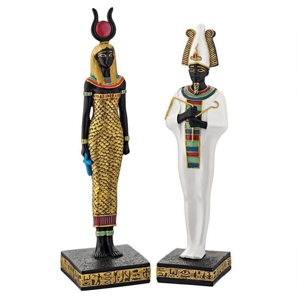 古代エジプト オシリス神 ハトホル神彫像 彫刻/ ピラミッド 古代エジプト オシリス神 ハトホル神彫像 彫刻/ ピラミッド