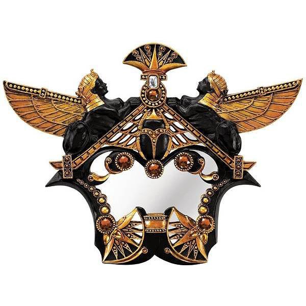 古代エジプト スカラベとスフィンクスの鏡 カルナック寺院の鏡 古代エジプト スカラベとスフィンクスの鏡 カルナック寺院の鏡