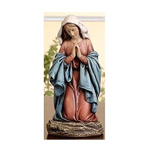 レジン製の祈りのフィギュア　樹脂　キリスト　祈り　マリア様 美しいお顔の、祈る聖母マリア様 レジン製 彫像 彫刻 高さ約17cm