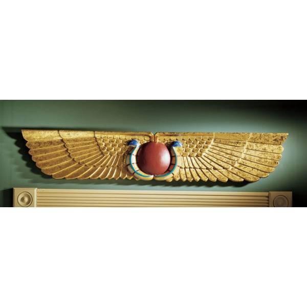 古代エジプトの寺院の壁彫刻(ペディメント)彫刻 彫像/ 暖炉上 古代エジプトの寺院の壁彫刻(ペディメント)彫刻 彫像/ 暖炉上