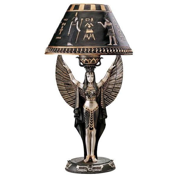古代エジプト イシス神 テーブルランプ 彫刻 彫像/ ピラミッド 王宮 