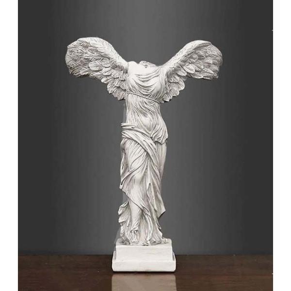 サモトラケのニケ像 ギリシャの勝利の女神 ホワイト色塗装仕上げ 高さ