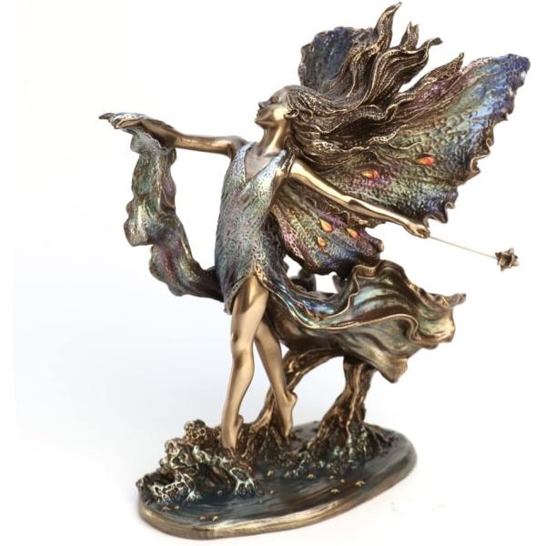 月光が降る所の妖精ジョセフィンウォールフェアリーフィギュアレジン仕上げ彫像魔法使い装飾彫刻置物贈り物輸入品