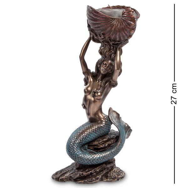 即納！マーメイド人魚キャンドルホルダーティーライト ホルダー置物オブジェ高さ26.7cm輸入品