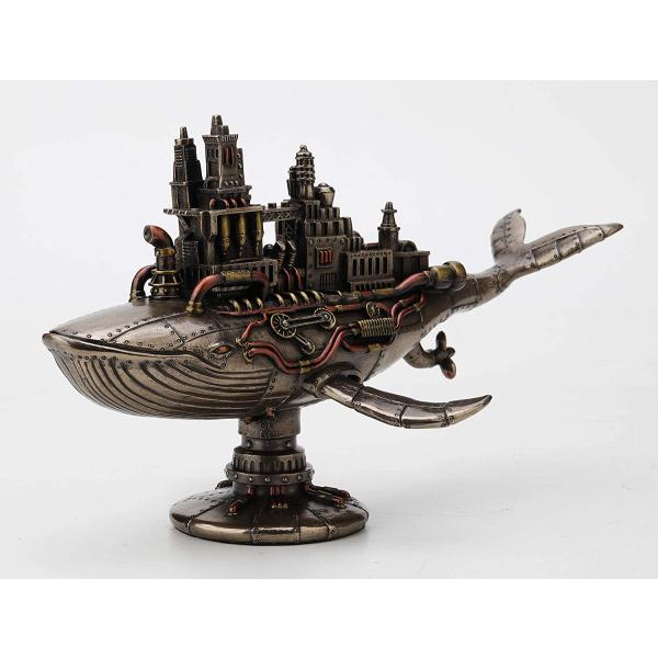 スチームパンク風52ヘルツの鯨 銀河スペース・コロニー ブロンズ