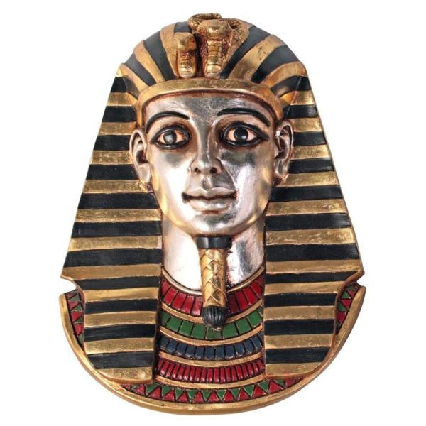 古代エジプト 少年王ツタンカーメン 黄金のマスク壁彫刻 彫像 古代エジプト 少年王ツタンカーメン 黄金のマスク壁彫刻 彫像