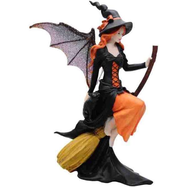 フェアリーランド魔法のほうきに乗ったダーク・フェアリー魔女の フェアリーランド魔法のほうきに乗ったダーク・フェアリー魔女の