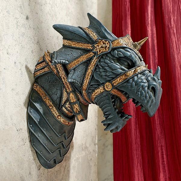 ファンタジー ウォー ドラゴンの壁掛け彫像 アクセント雑貨 龍 ファンタジー ウォー ドラゴンの壁掛け彫像 アクセント雑貨 龍