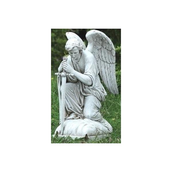 ヨセフ・スタジオ製 剣を持って、跪いた天使（エンジェル） 彫像