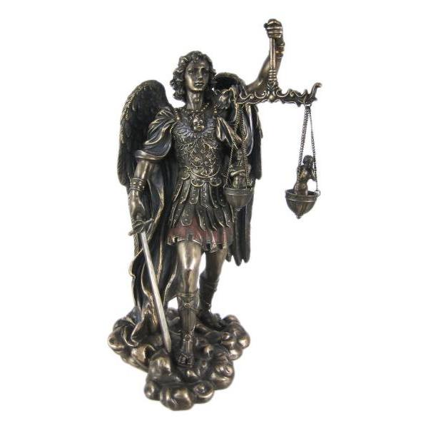 魂を計る天秤を持った 守護天使 ミカエル 彫像 彫刻 St Michael Weighing Souls Statue Figure Saint Angel 輸入品 T8y124 浪漫堂ショップ 通販 Yahoo ショッピング