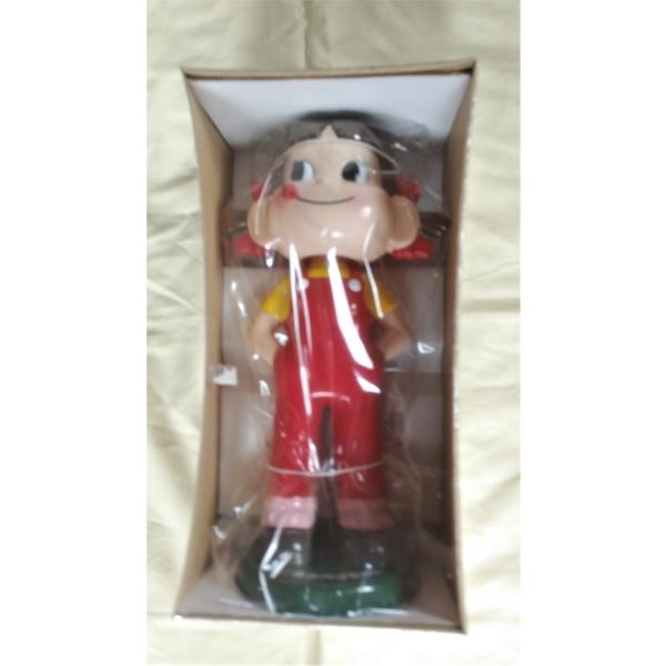 希少 レア 未開封 不二家 ペコちゃん 店頭展示品 ミニチュアフルセット 非売品 不二家ペコちゃん人形未開封品（瞳〇型、台座は深緑色ブリキタイプ