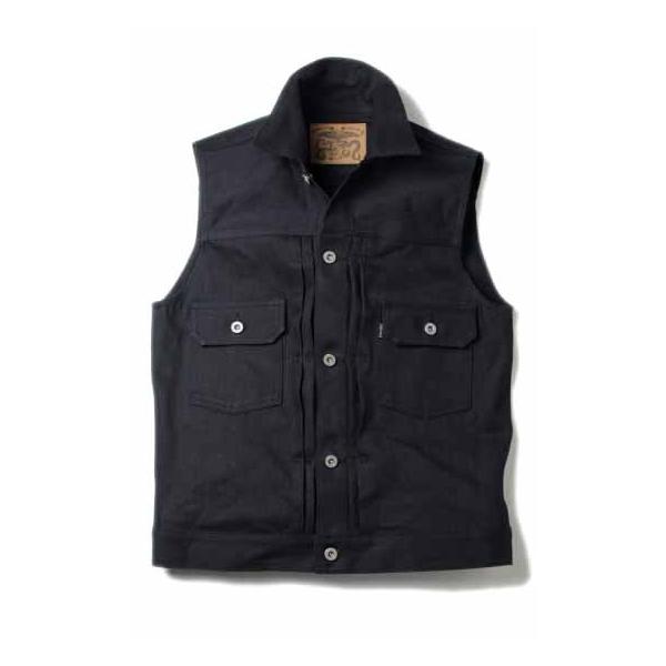REDTAIL ブラックデニムベスト レッドテイル クロス デニム ベスト 2nd ブラック×ブラック RED TAiL