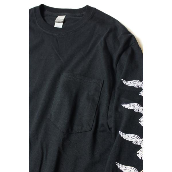 レッドテイル V-イーグル ロングスリーブ Tシャツ ブラック RED TAiL V